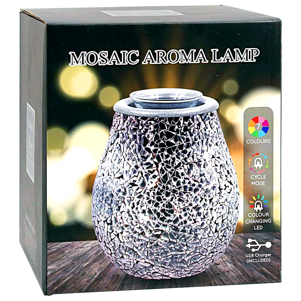 Electric Wax Warmer and Oil Burner Aroma Diffuser plus Scented Wax Melts | Colour Changing LED Lights