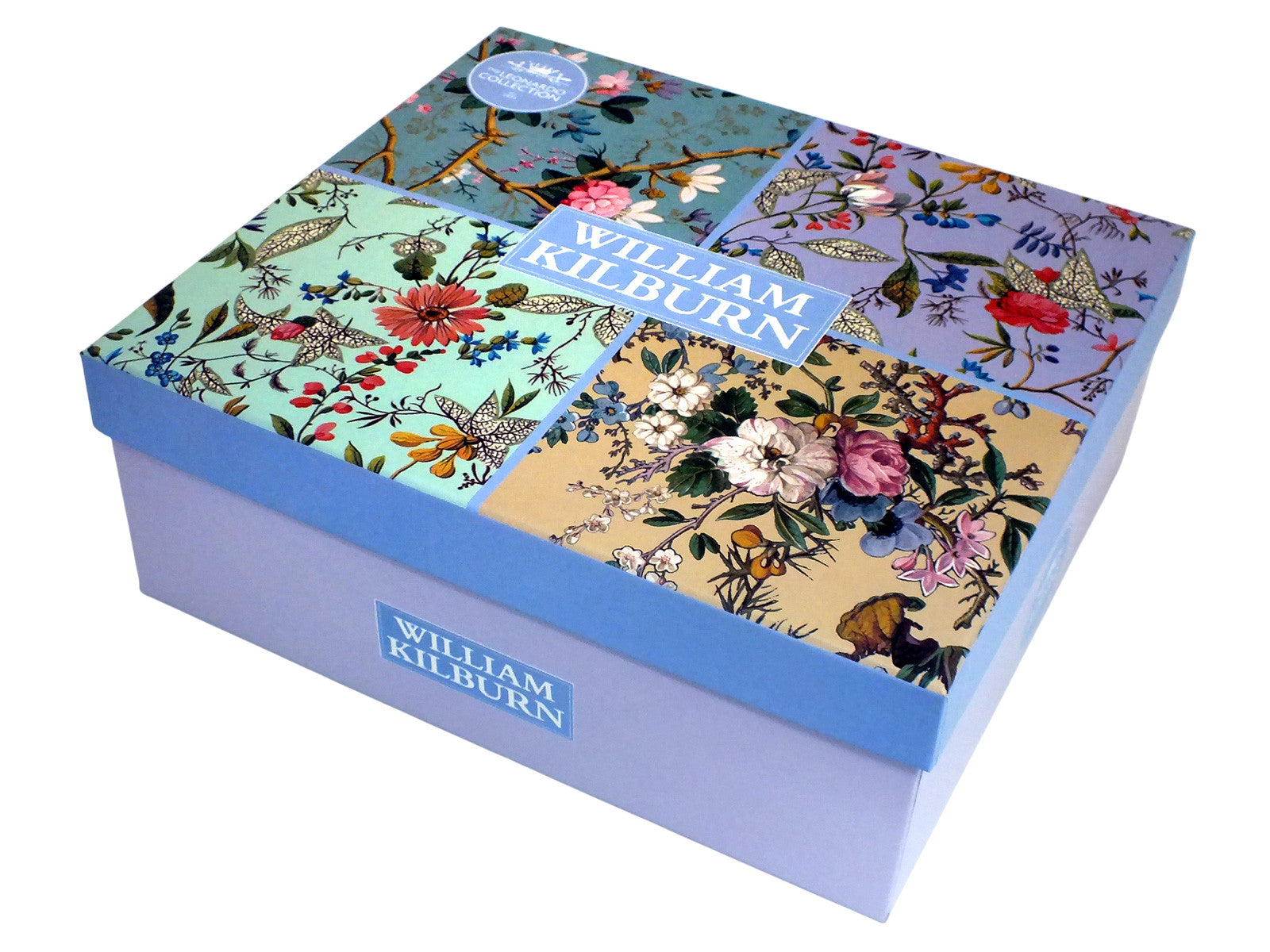 Set of 4 Mugs Coffee Tea Fine China Floral Collection | William Kilburn Designs with Gift Box