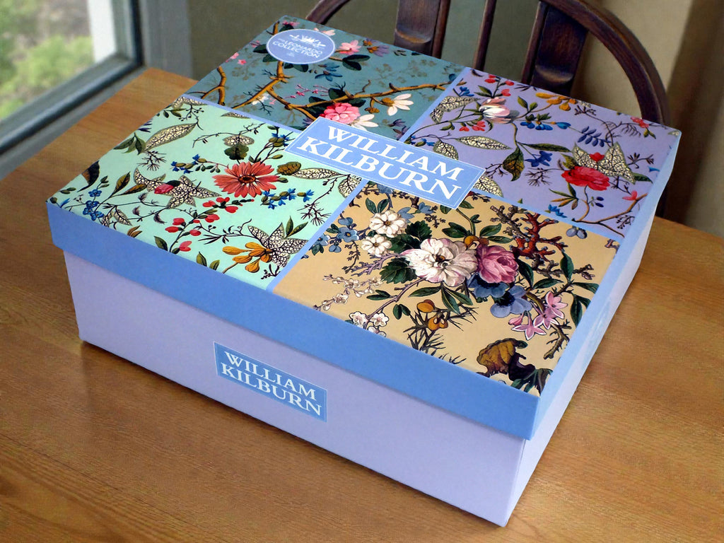 Set of 4 Mugs Coffee Tea Fine China Floral Collection & William Kilbur