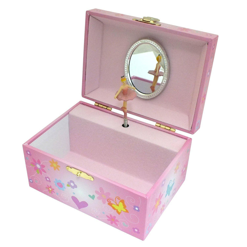 Mele Unicorn Jewellery Box Girls Pink Rainbow Musical Spinning Ballerina Figurine