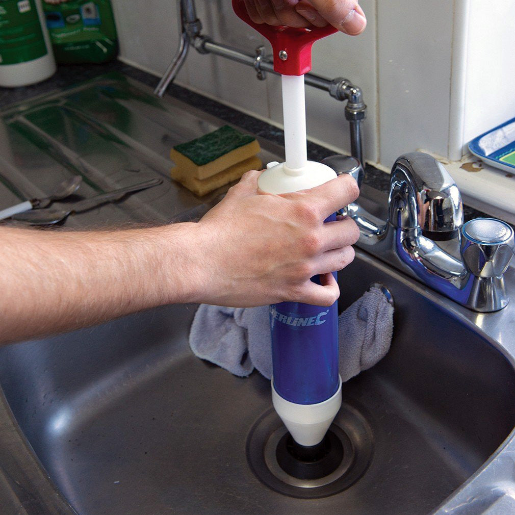 Drain Pump Sink Plunger Bath Toilet Cleaner Waste Pipe Unblocker 3 Tools Set