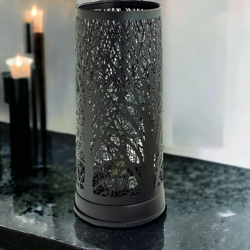 Oil Burner Wax Tart Melter Aroma Fragrance Diffuser Touch Lamp Black Forest Tree - tooltime.co.uk