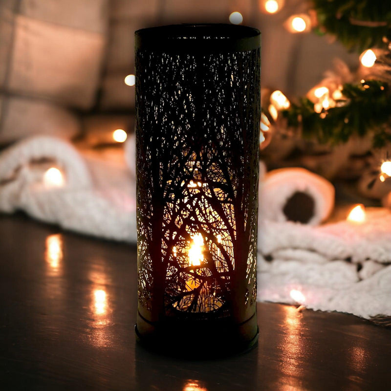 Oil Burner Wax Tart Melter Aroma Fragrance Diffuser Touch Lamp Black Forest Tree - tooltime.co.uk