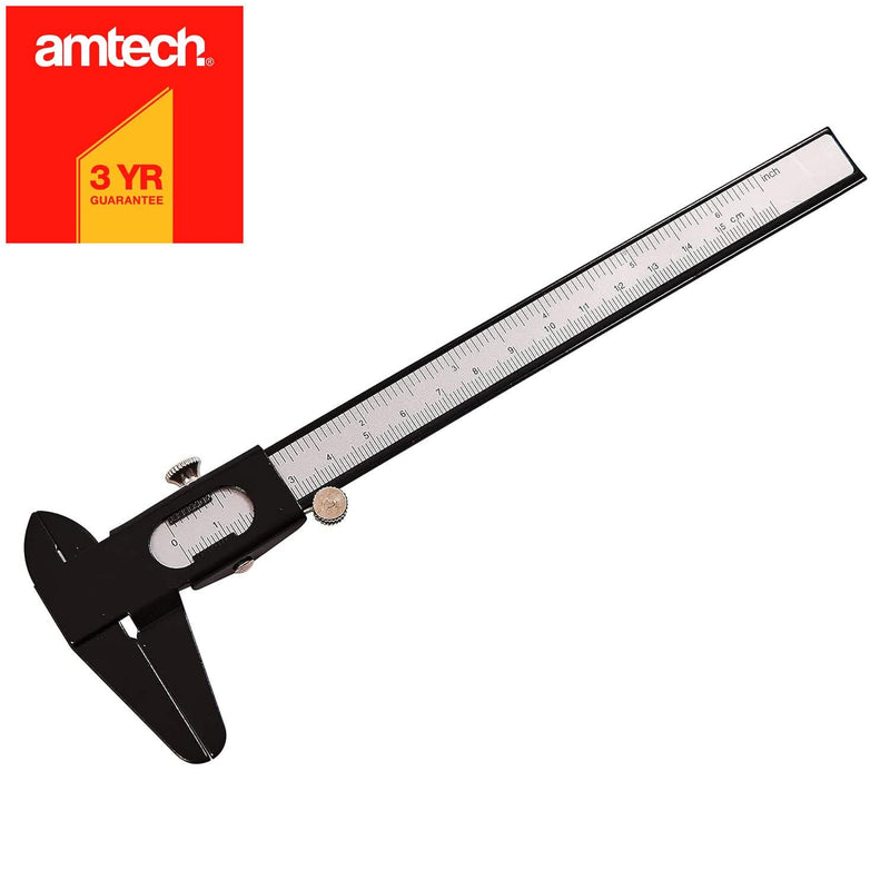 Amtech  6'' 150mm Vernier Caliper Metric & Imperial Sliding Measuring Tool