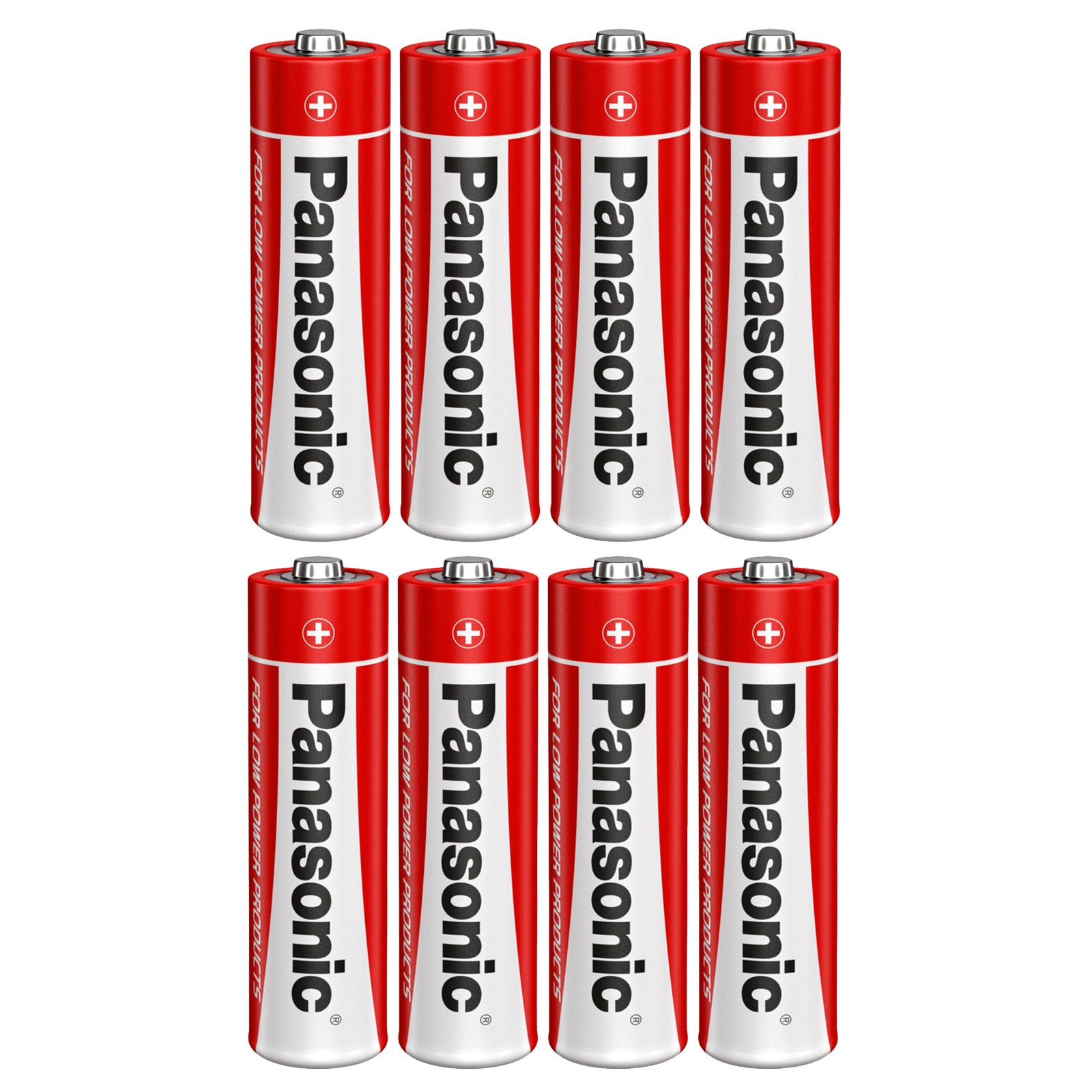 Pack of 8 Panasonic AAA Batteries | R03 1.5V Zinc Carbon | Long Expiry 05/2028