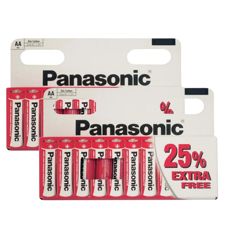 Panasonic General Purpose Batteries 20 Pack -  Panasonic 1.5V Aa  Zinc Carbon Batteries Long Expiry Date