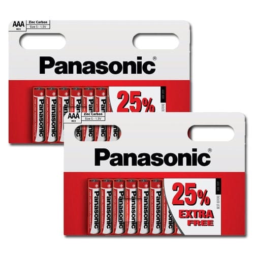 Panasonic General Purpose Batteries Pack Of 20 X Panasonic 1.5V Aaa Size Zinc Carbon Batteries Long Expiry Date