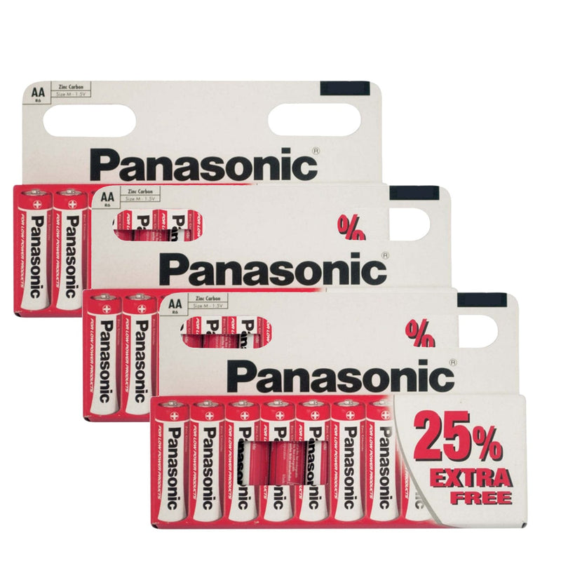 Panasonic General Purpose Batteries Pack Of 30 Panasonic 1.5V Aa Size Zinc Carbon Batteries Long Expiry Date
