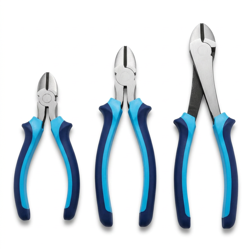 Pliers set on a clean white background