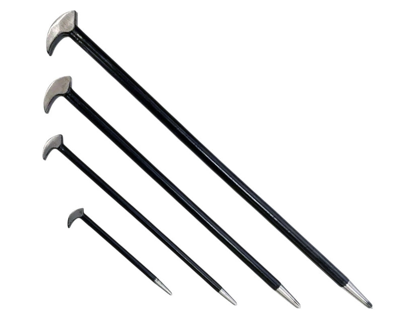 4pc Heel & Toe Pry Bars Set | Heavy Duty Wrecking Crowbars