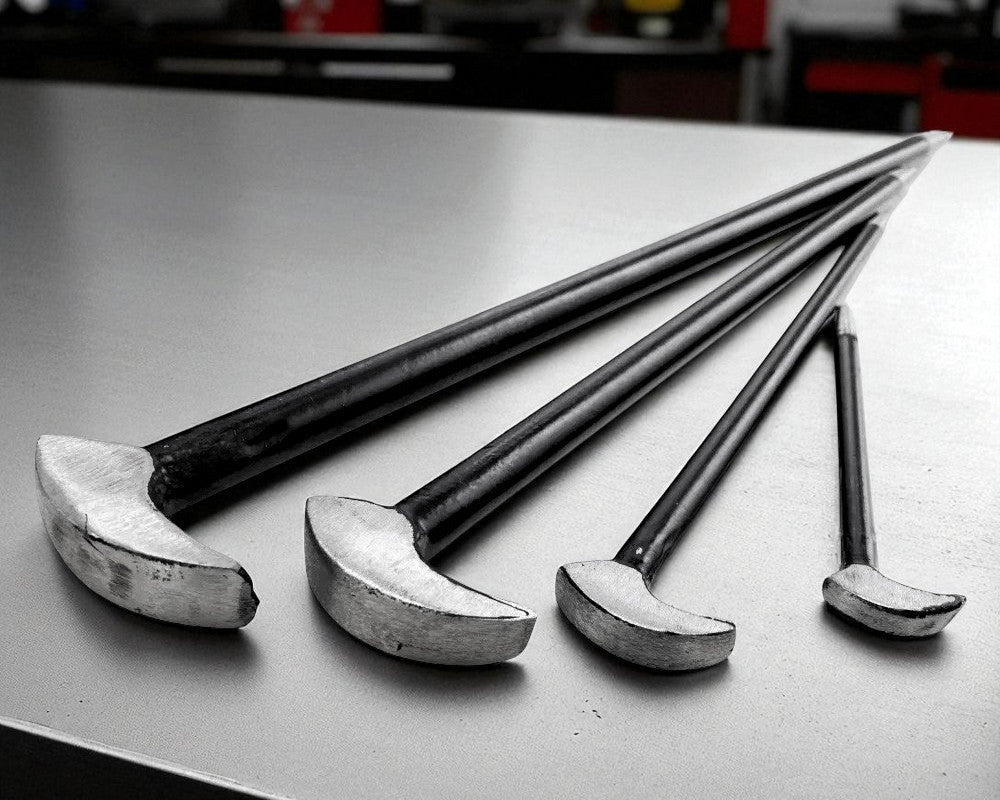 4pc Pry Bars Set Heel & Toe Wrecking Crow Roll Bars Crowbars Heavy Duty Jemmy