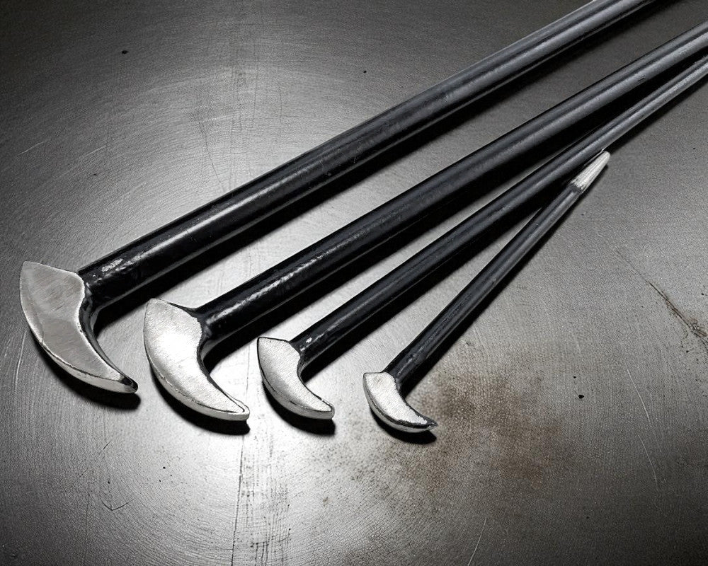 4pc Pry Bars Set Heel & Toe Wrecking Crow Roll Bars Crowbars Heavy Duty Jemmy