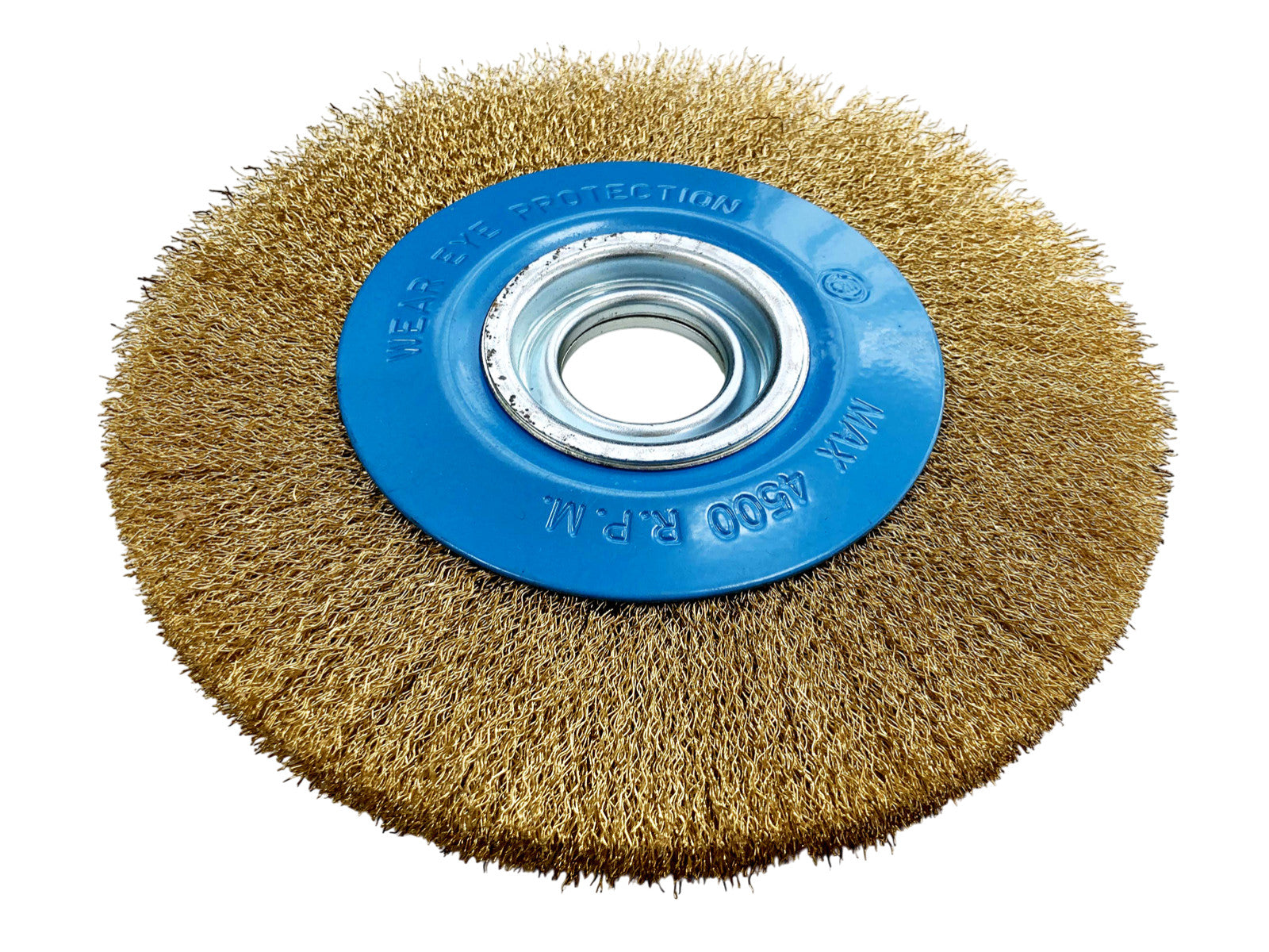 8" 200mm  Wire Brush Wheel with Adoptor Rings for Bench Grinders | Grinding Deburring Paint Removal