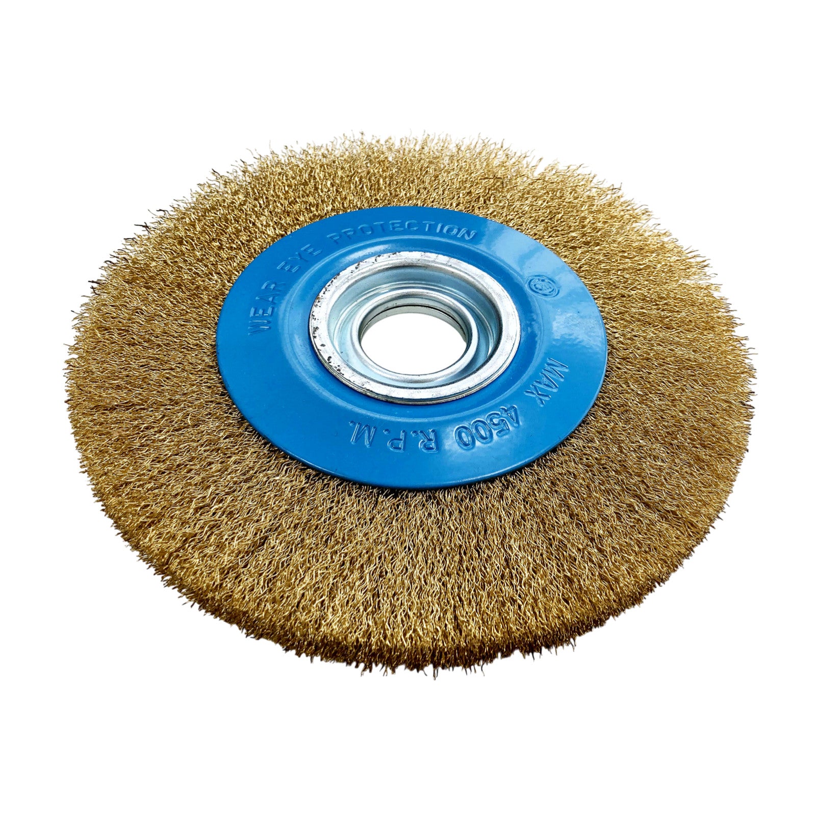 8" 200mm  Wire Brush Wheel with Adoptor Rings for Bench Grinders | Grinding Deburring Paint Removal