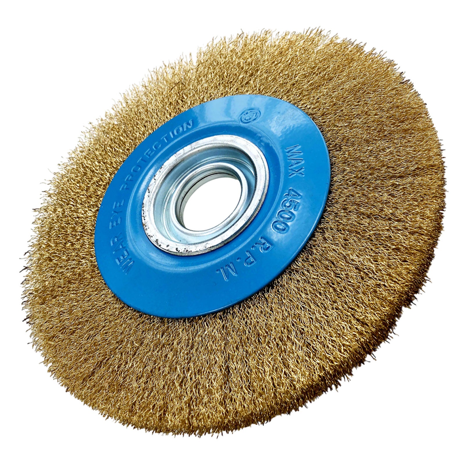 8" 200mm  Wire Brush Wheel with Adoptor Rings for Bench Grinders | Grinding Deburring Paint Removal