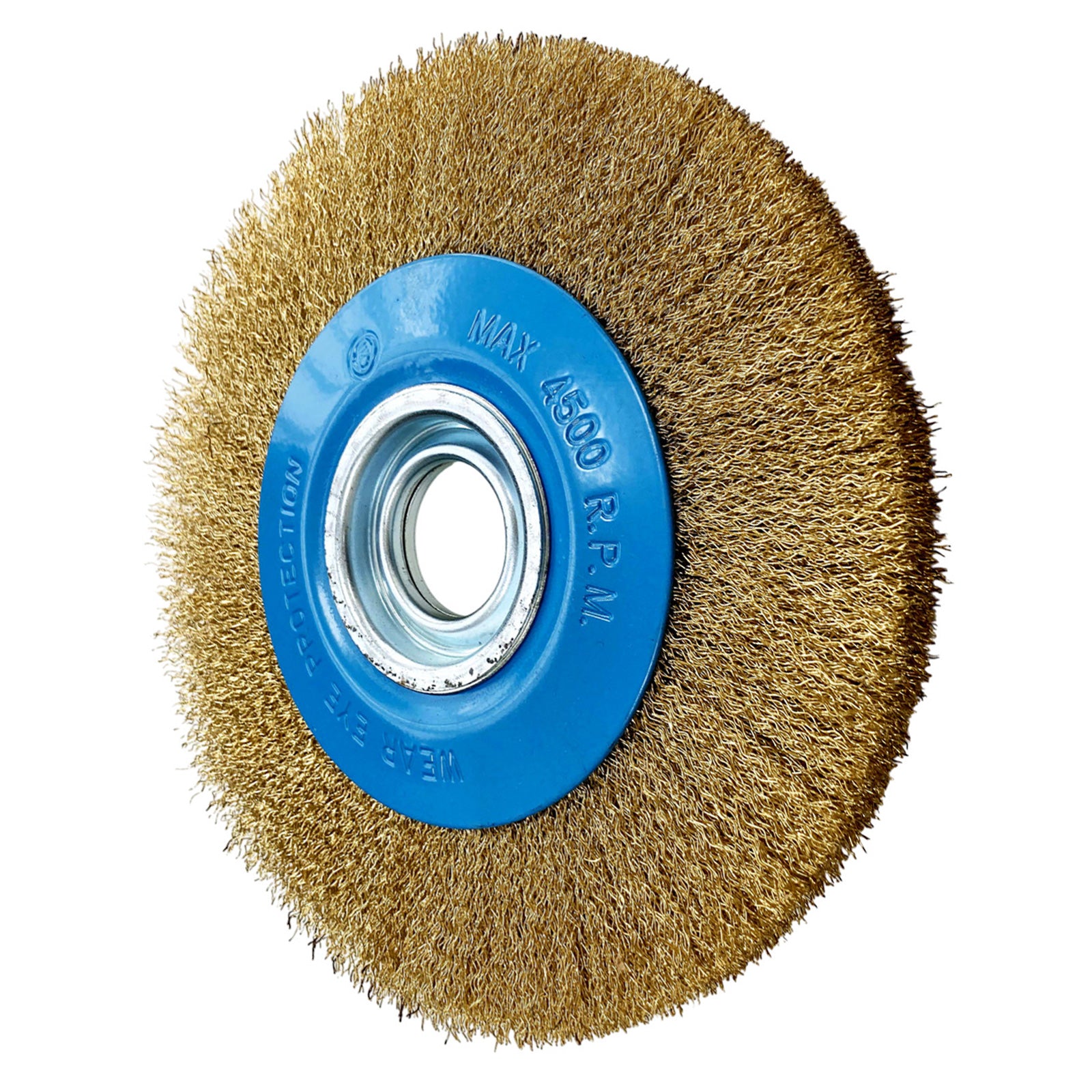 8" 200mm  Wire Brush Wheel with Adoptor Rings for Bench Grinders | Grinding Deburring Paint Removal