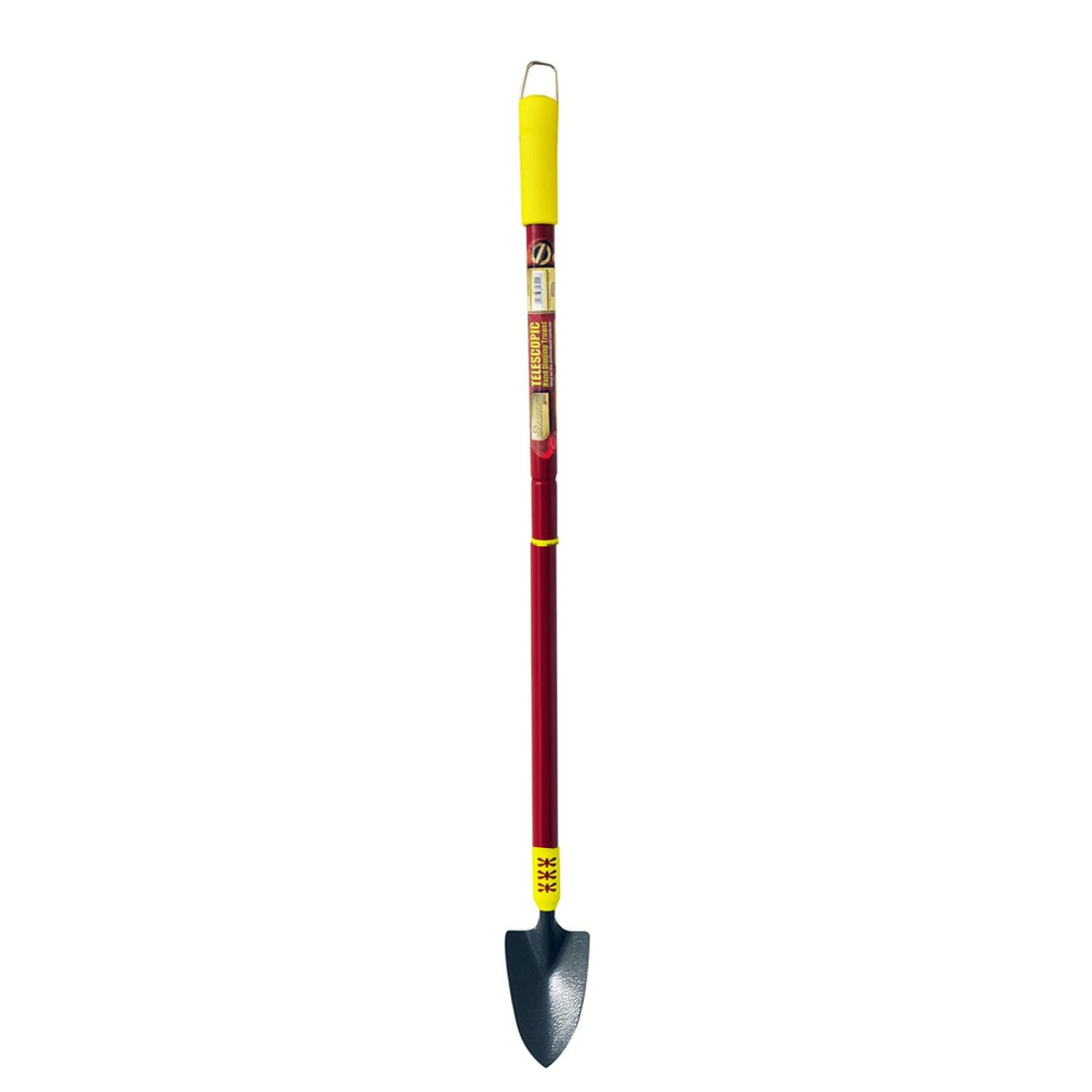 3pc Telescopic Garden Hand Tools Set with Soft Grip Extending Handles | Fork, Trowel, Weeder & Hoe