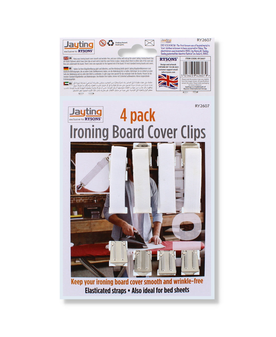 Ironing Board Cover Clips - Pack of 4