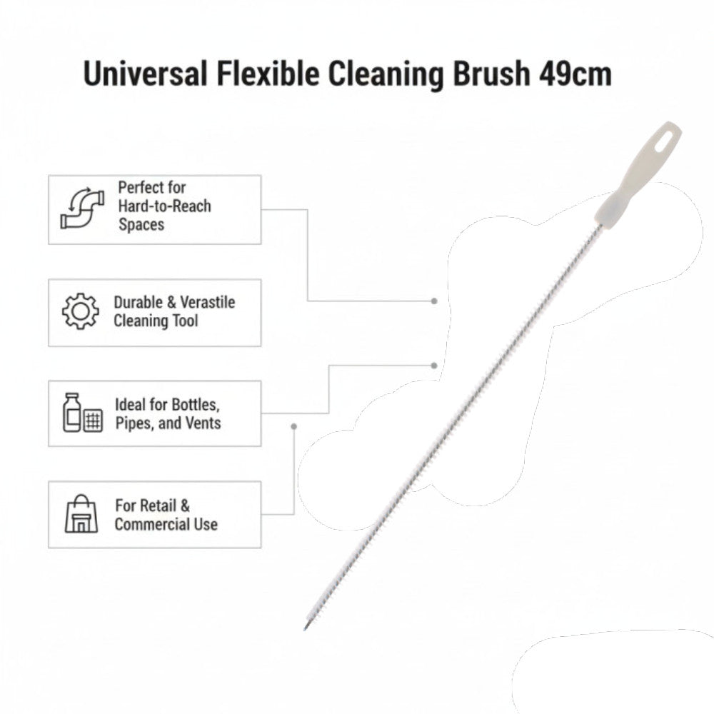 3pc Drain Pipe Sink Unblocking Tool Set - Suction Plunger + Flexible Brush + Drain Tool