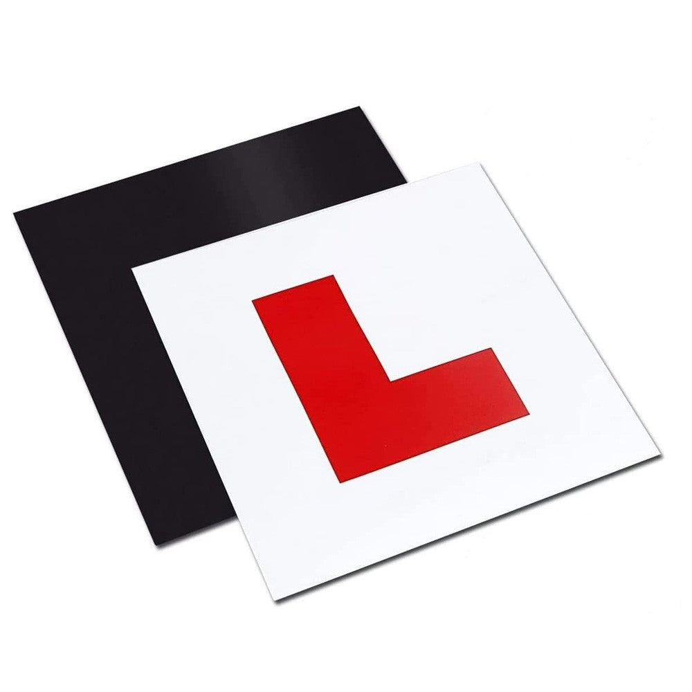 2 Pack Premium Fully Magnetic Learner Driver L Plates For Car Bike