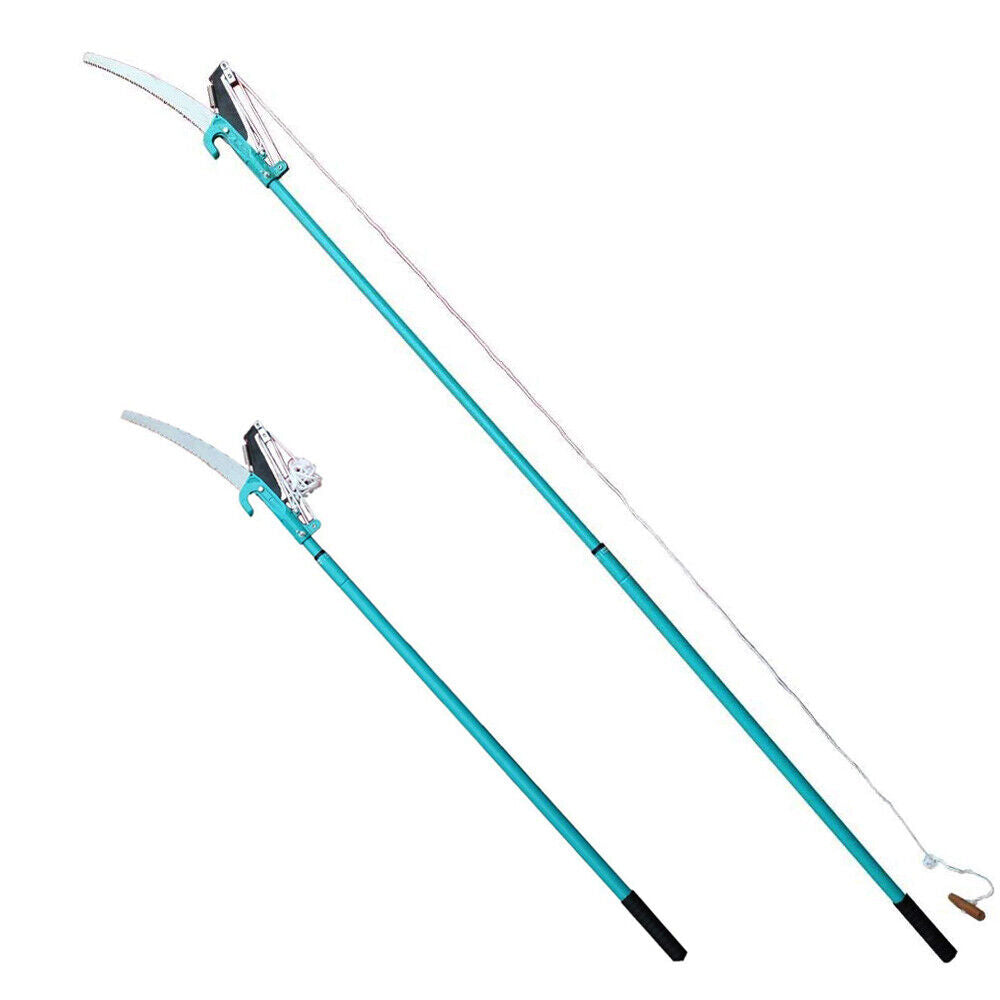 2.6m Extending Garden Tree Branch Pruner Cutter Saw + Telescopic Anvil Lopper