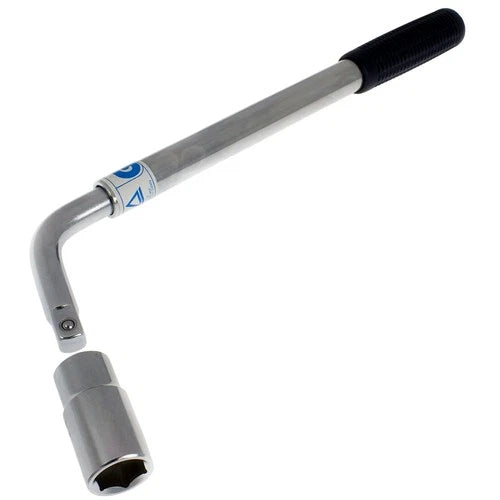 Extending Wheel Brace Telescopic Wrench + 17mm & 19mm Wheelnut Sockets GS/TUV