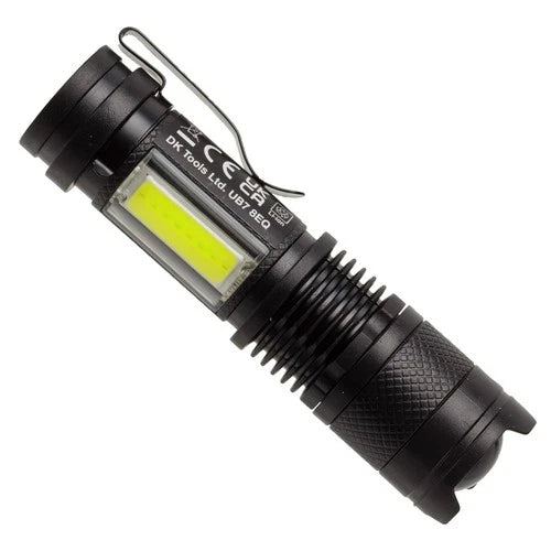 2pc Cordless LED Garage Inspection Lamp Worklight & Torch Set USB Rechargeable