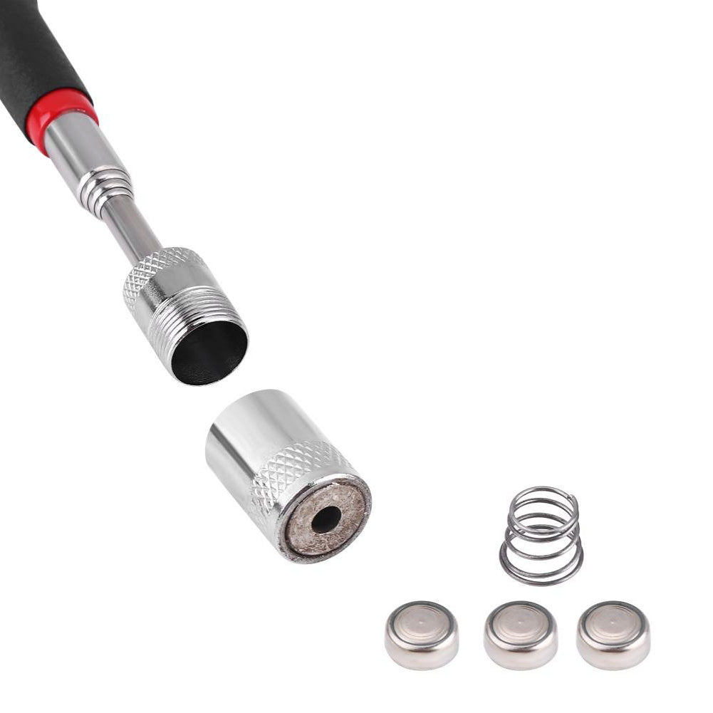 Telescopic Magnetic Pick Up Tool LED Light Extendable Magnet Nuts Bolts 2.5KG