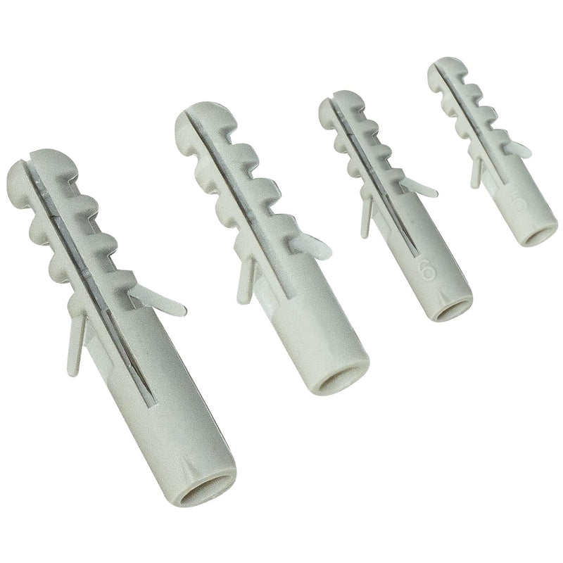 Wall Plug Kit 500pc Assorted Rawl Plugs Screw Fixings Concrete Anchor 5 6 8 10mm