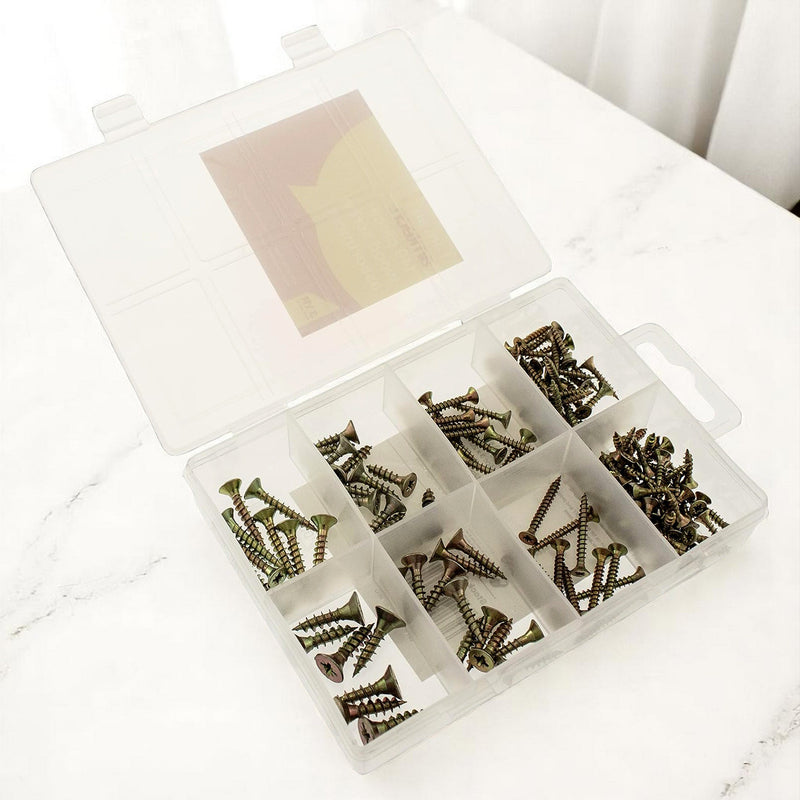 Amtech 149pc Wood Screws Assortment | Pozi Countersunk Woodscrews & Storage Case