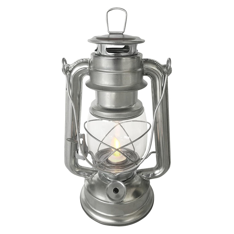 Amtech LED Hurricane Lantern Flickering Flame Effect Storm Lamp Tent Light | Batteries Included