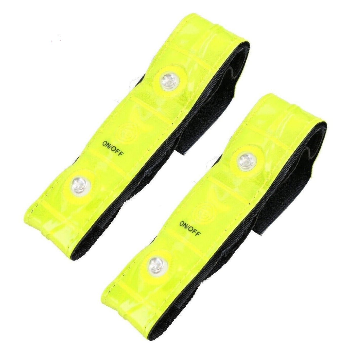 0.9m Bike Chain with Combination Lock Padlock plus Cycle Lights & 2pc Hi Vis LED Armbands