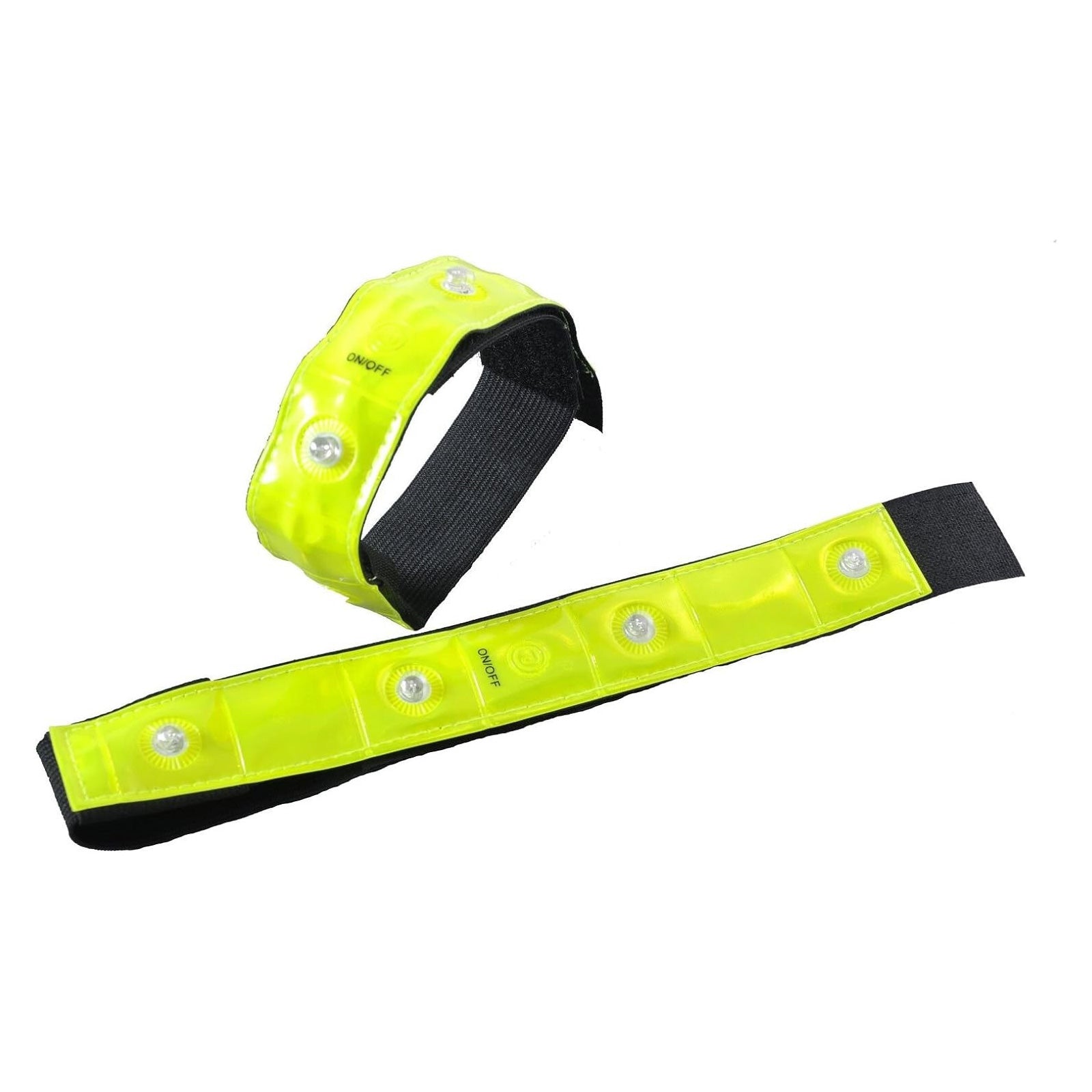 0.9m Bike Chain with Combination Lock Padlock plus Cycle Lights & 2pc Hi Vis LED Armbands