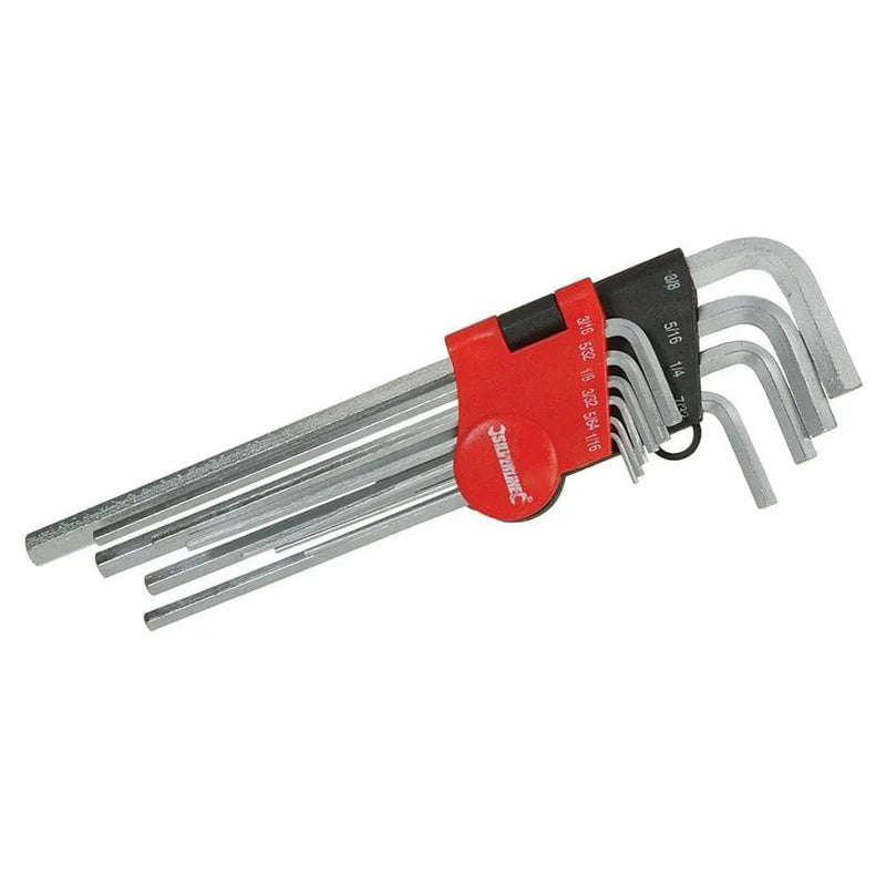Silverline 1/16" - 3/8" EXPERT HEX KEY IMPERIAL SET 10PCE 589679