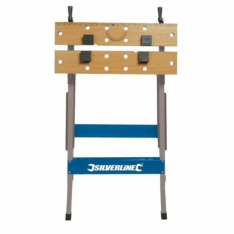 Silverline 100KG PORTABLE FOLDING WORK BENCH TB01 - LIFETIME WARRANTY