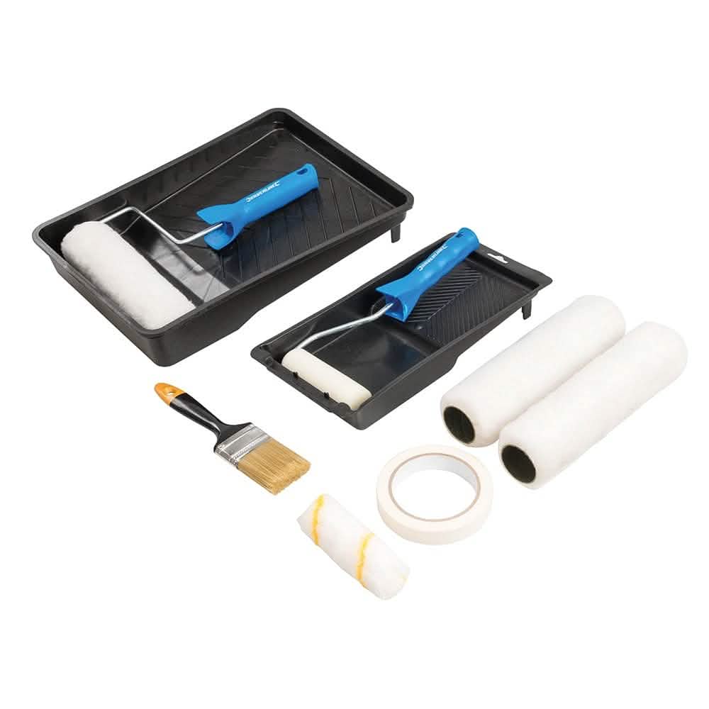 Silverline 11PCE DECORATORS ROLLER & BRUSH SET 440198