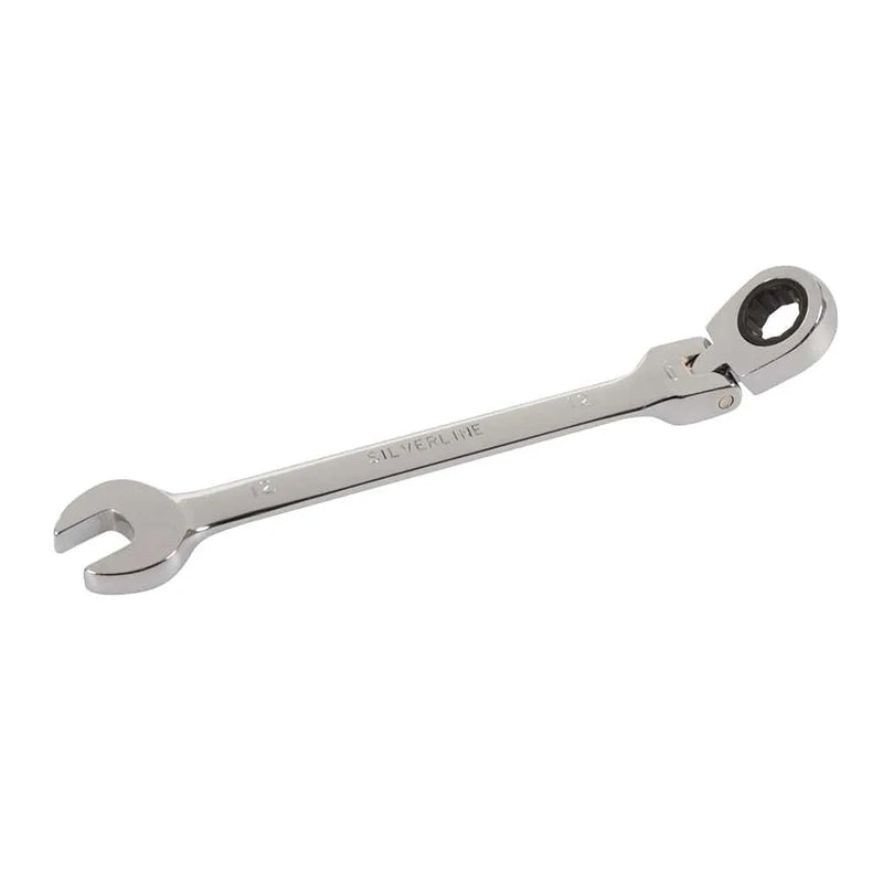 Silverline 12MM FLEXIBLE HEAD RATCHET SPANNER 598523