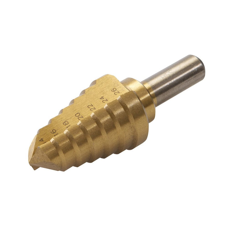 Silverline 14 - 26mm Titanium-Coated Hss Step Drill 763594