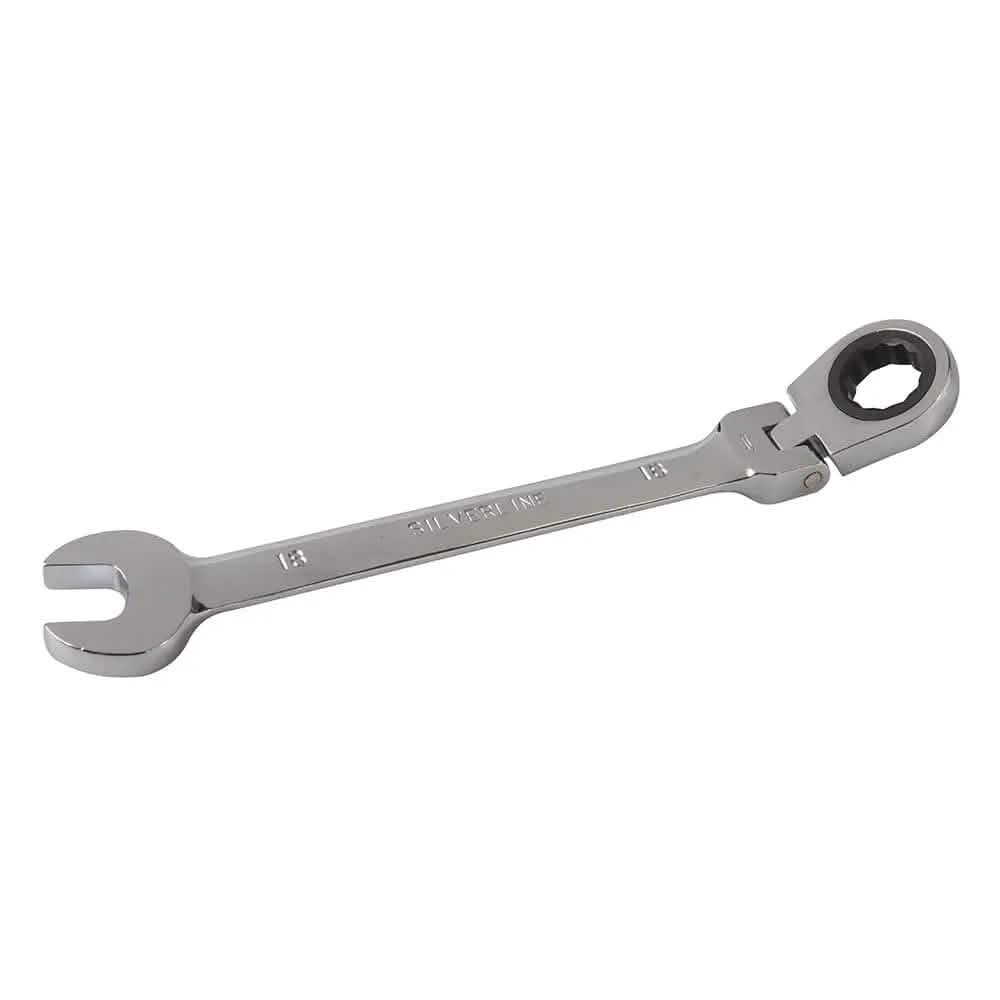 Silverline 18MM FLEXIBLE HEAD RATCHET SPANNER 656621