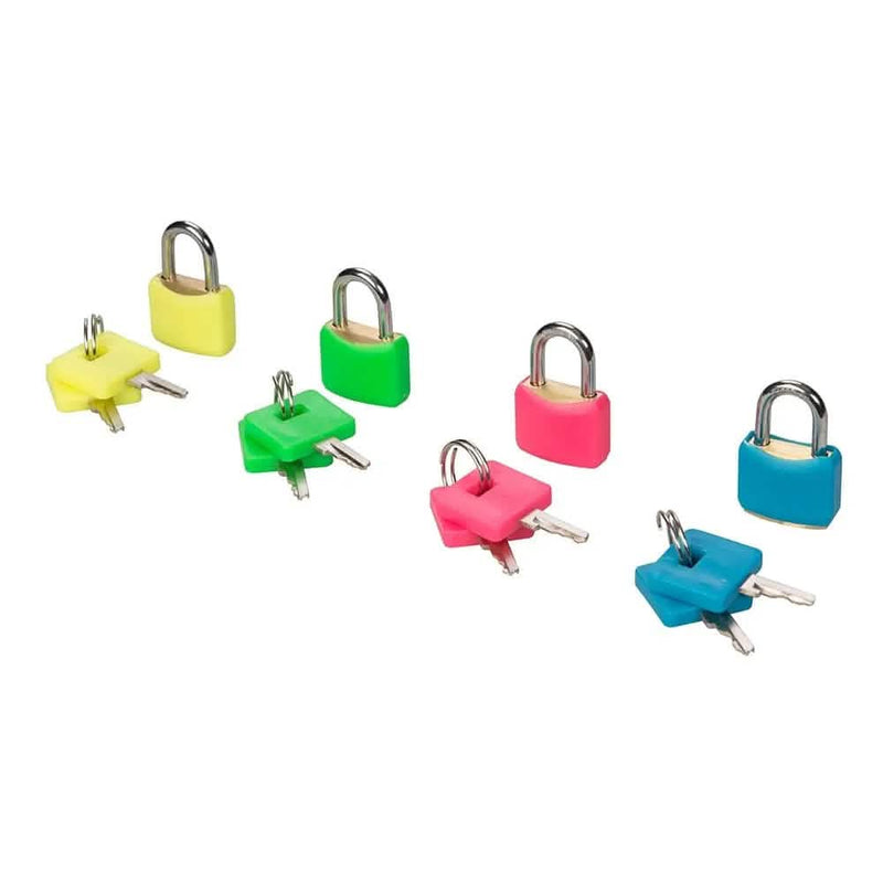 Silverline 20MM HI-VIS BRASS PADLOCKS SET 4PCE 282715