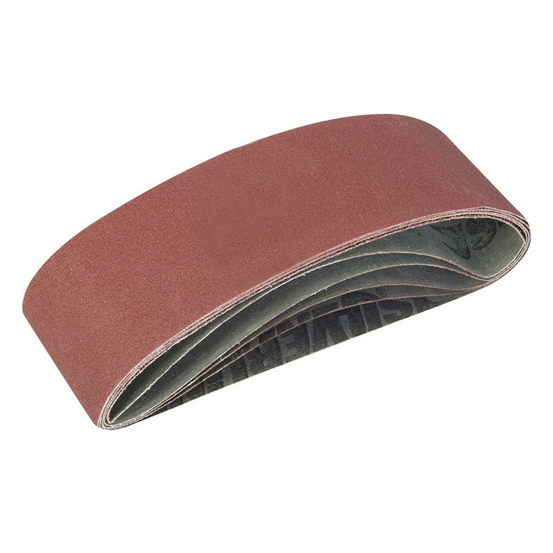 Silverline 40, 60, 2 X 80, 120G SANDING BELTS 75 X 533MM 5PCE 310680