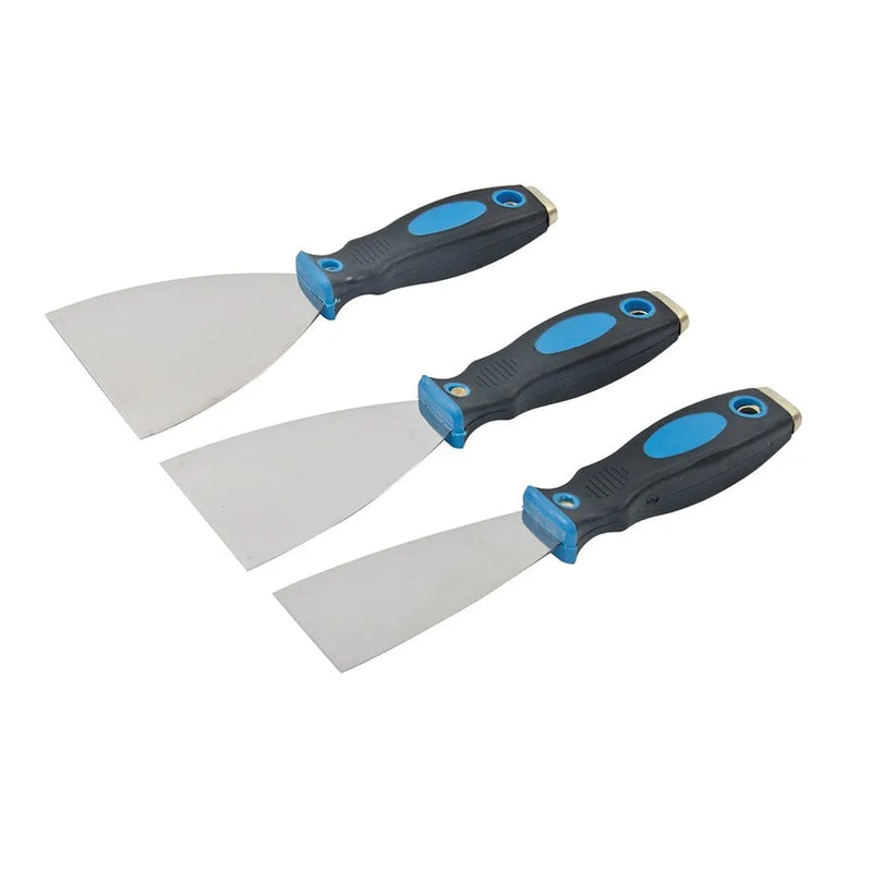 Silverline 50, 75 & 100MM 3PCE EXPERT FILLER KNIFE SET 3PCE 661661