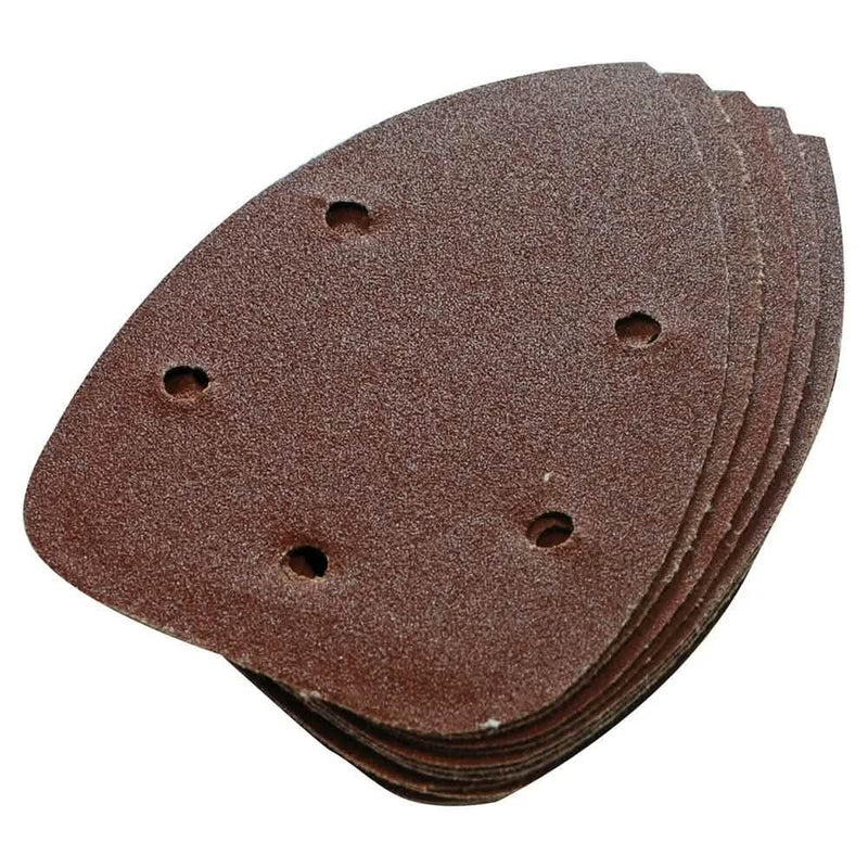 Silverline 60 GRIT HOOK & LOOP DETAIL SANDER SHEETS 140MM 10PK 245094