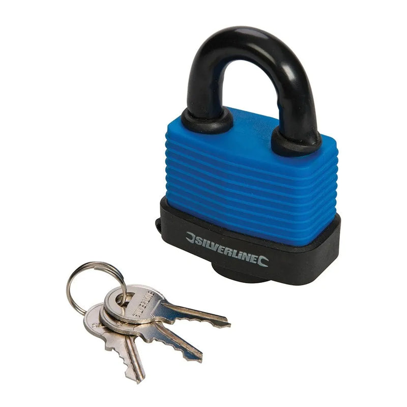 Silverline 60MM WEATHER-RESISTANT PADLOCK 598493