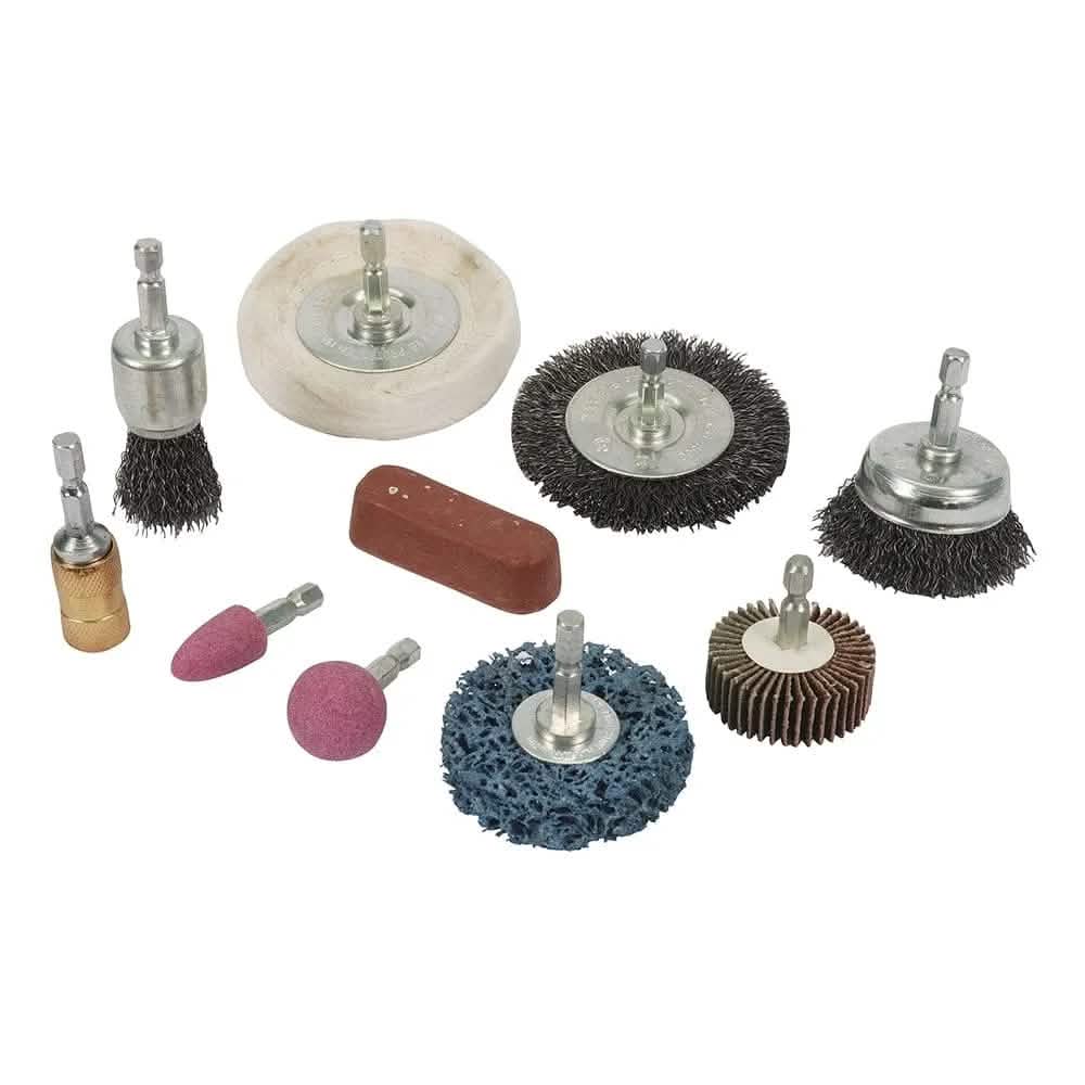 Silverline 6MM CLEANING & POLISHING KIT 10PCE 918557