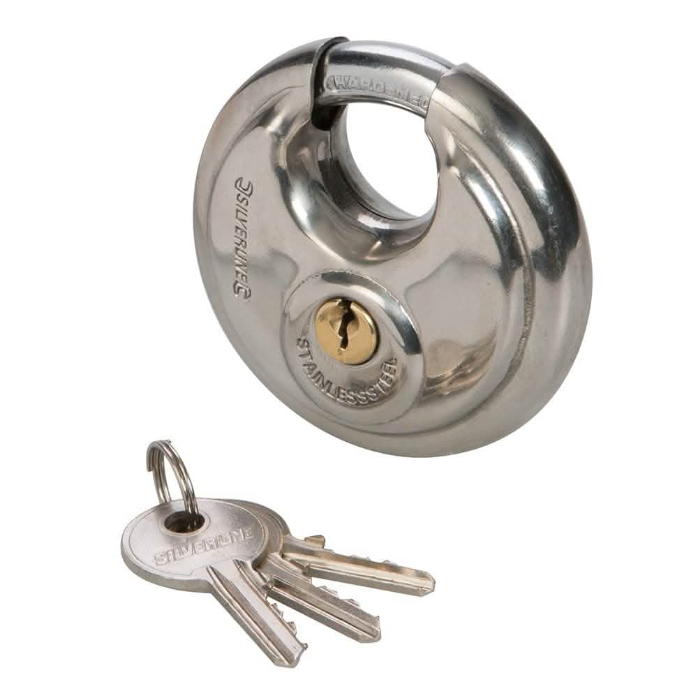 Silverline 70MM STAINLESS STEEL DISC PADLOCK 292707