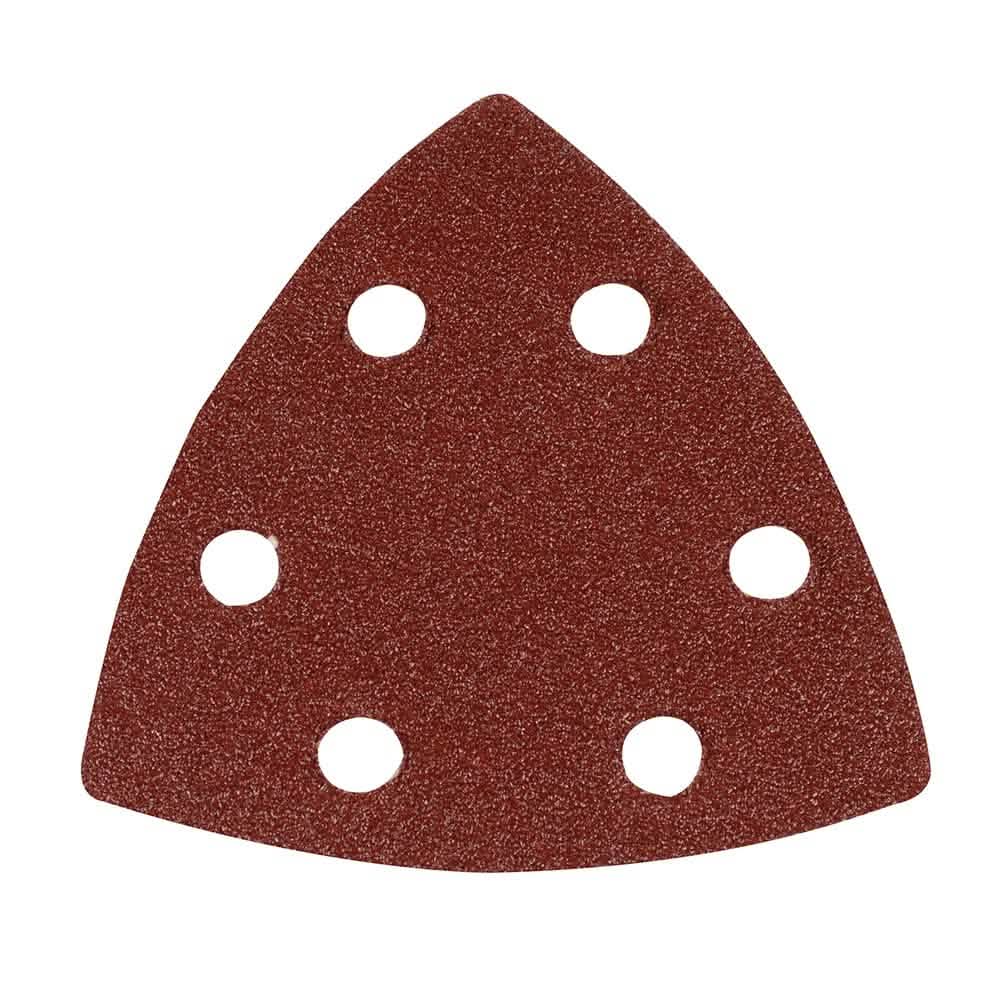 Silverline 80 GRIT HOOK & LOOP TRIANGLE SHEETS 90MM 10PK 218923