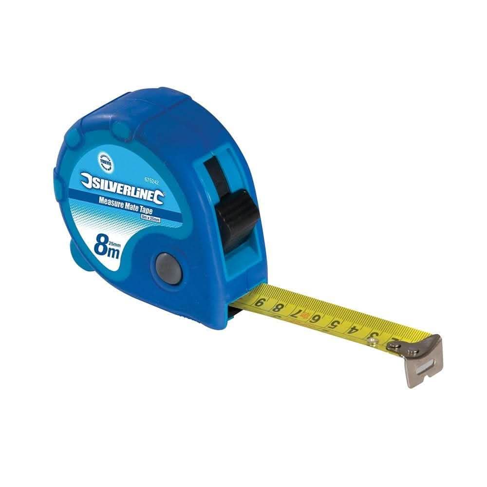 Silverline 8M X 25MM MEASURE MATE TAPE 675242