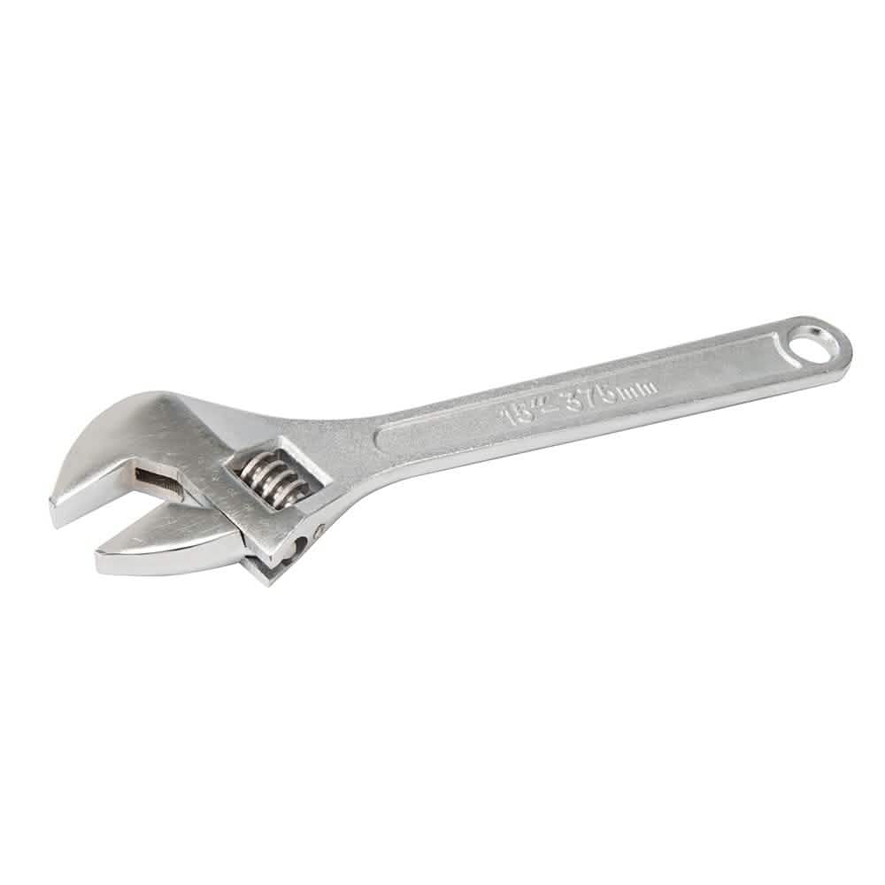 Silverline adjustable wrench LENGTH 375MM - JAW 41MM ADJUSTABLE WRENCH WR50
