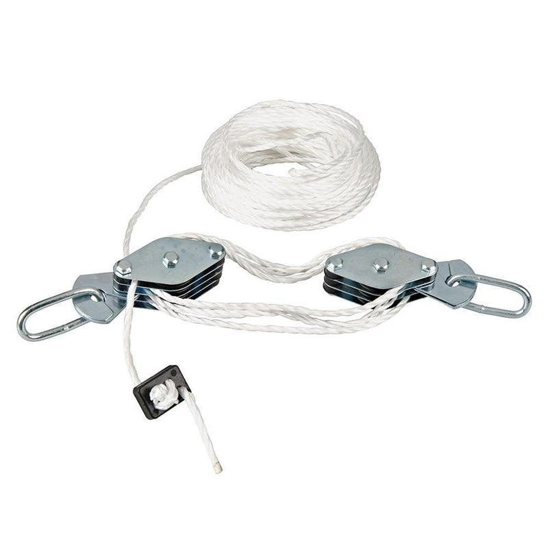 Silverline Cable Pulley Set 180kg Silverline 633957 Lift Lifting Cord Loading Rope Work